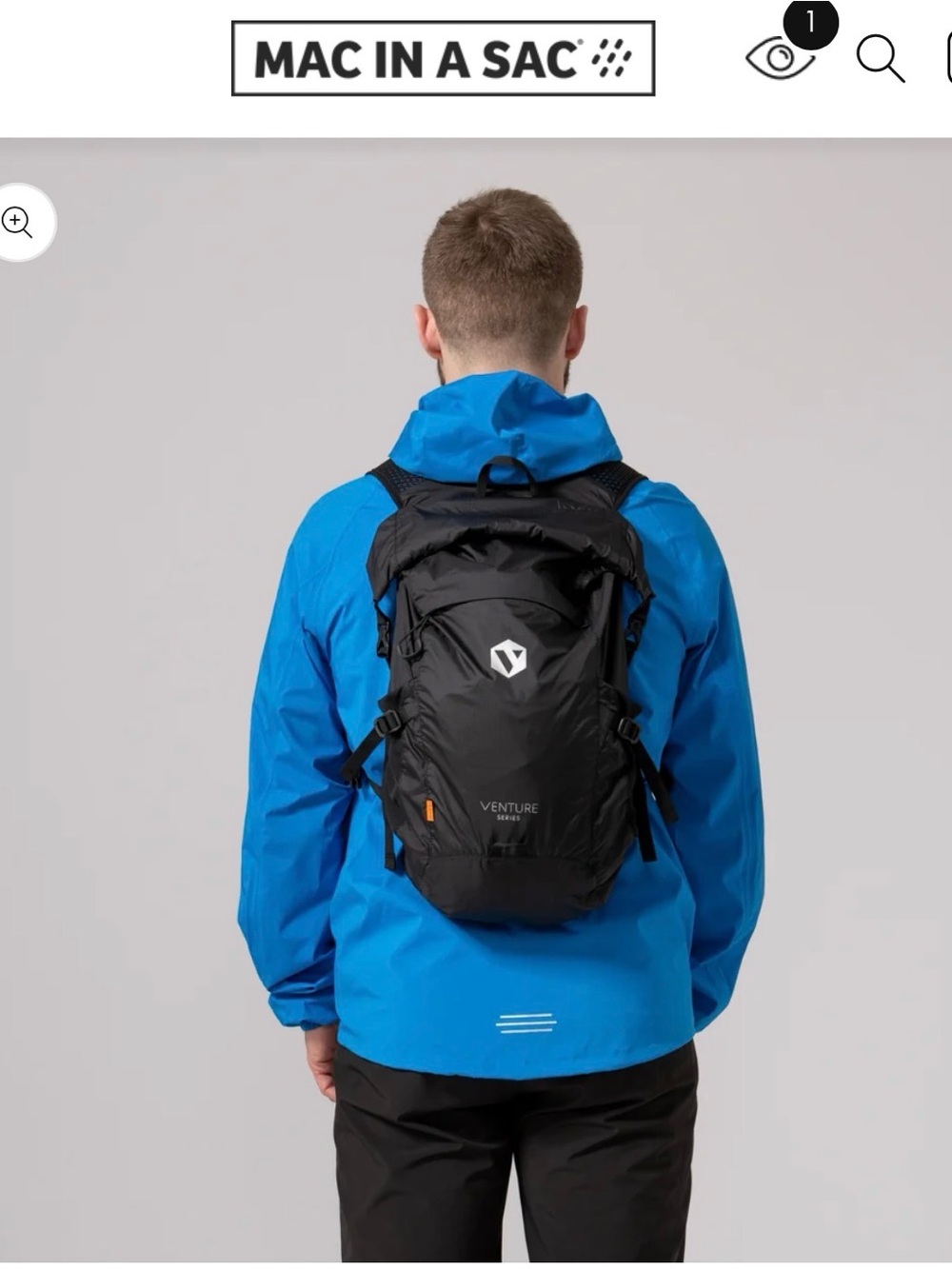Mac in a Sac Speedpro Waterproof Backpack for Hiking/Trail Running